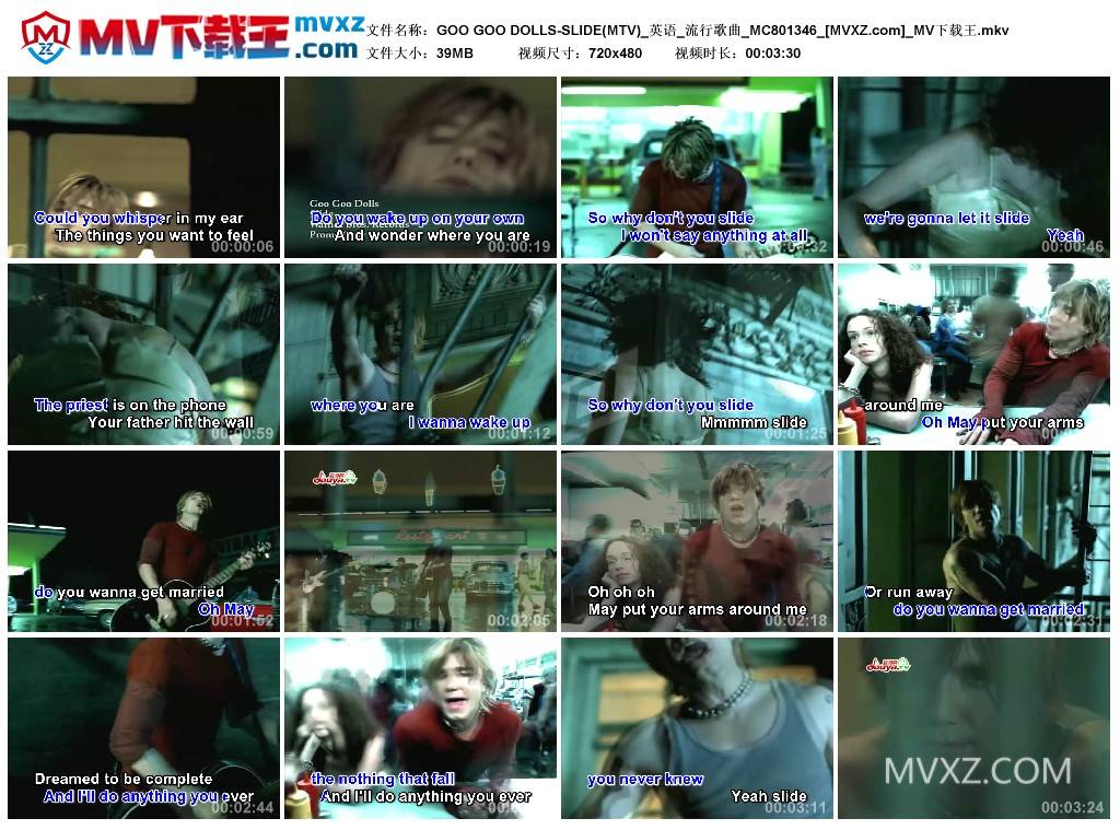 GOO GOO DOLLS-SLIDE(MTV)_英语_流行歌曲_MC801346
